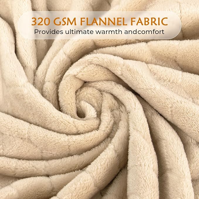 TOONOW Fleece Bed Blanket Queen Size 90x90 inches, Super Soft Fluffy Fuzzy - Image 6