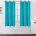 LEMOMO Teal/Turquoise Blackout Curtains/42 x 63 Inch Length Kids Curtains/Set by Lemomo