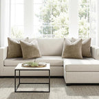 MIULEE Pack of 4 Couch Throw Pillow Covers 20x20 Inch Khaki Soft Decorative - Image 4
