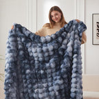 COOVA Faux Fur Throw Blanket for Couch, Cozy Soft and Fuzzy Plush Rabbit Fur - Image 4