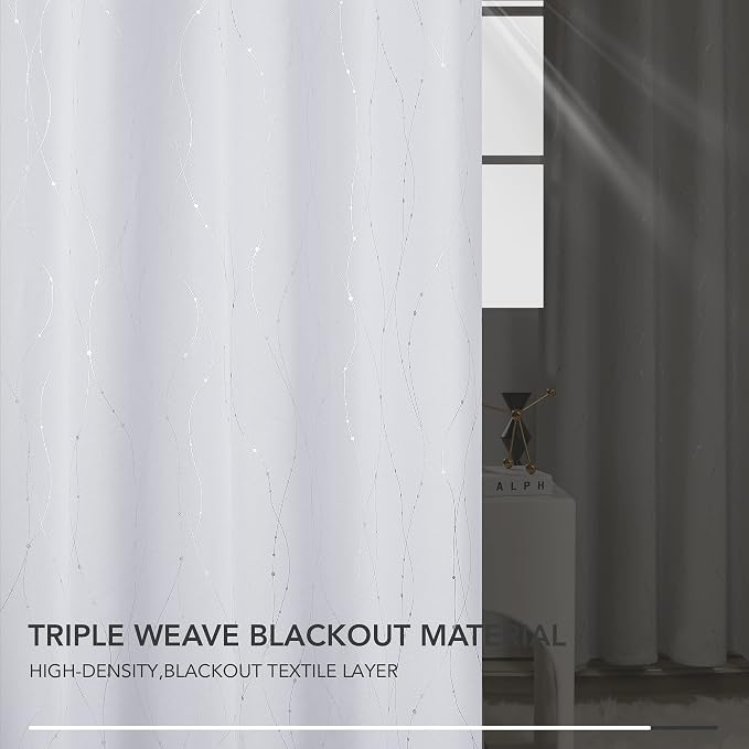 Deconovo Living Room Curtains, Room Darkening Drapes, Thermal Insulated - Image 5