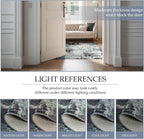 Washable Area Rugs Square 8ft Non-Slip Modern Abstract Soft - Image 5