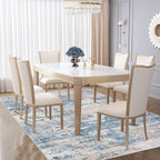 5x7 Area Rugs for Living Room, Washable Modern Abstract Large Area Rug Neutral - Image 5