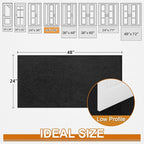 Mibao Dirt Trapper Door Mat for Indoor Outdoor, Waterproof All-Season, - Image 3