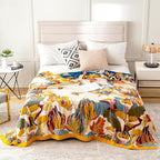 MSGKV Boho Throw Blanket 60''x80'', 100% Cotton Blanket - Image 2
