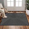 Latte&Fog 2x3 Entryway Rug, Small Modern Abstract Door Mat, Washable Kitchen Rug by LatteFog