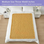 Bigacogo Chunky Knit Throw Blanket - Image 5