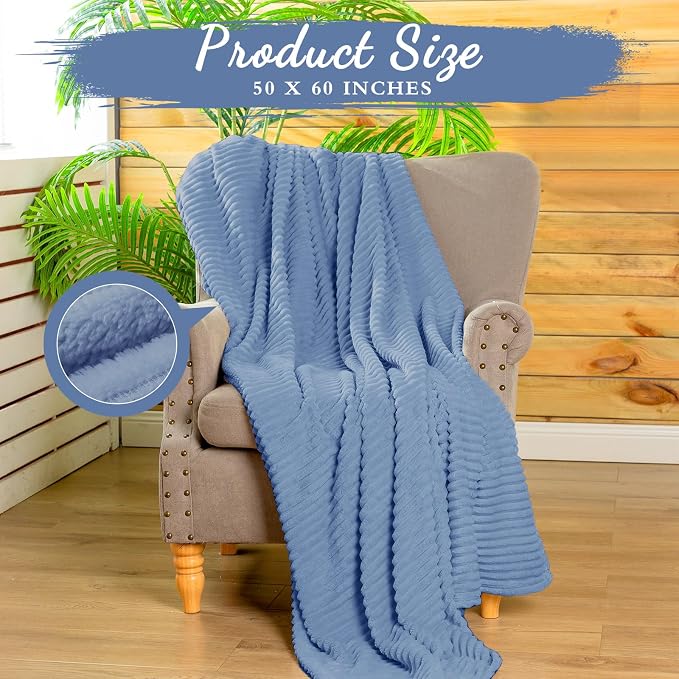 Buryeah 12 Pcs Flannel Throw Blanket Bulk 50 x 60 in Sleepover Blanket Outdoor - Image 2