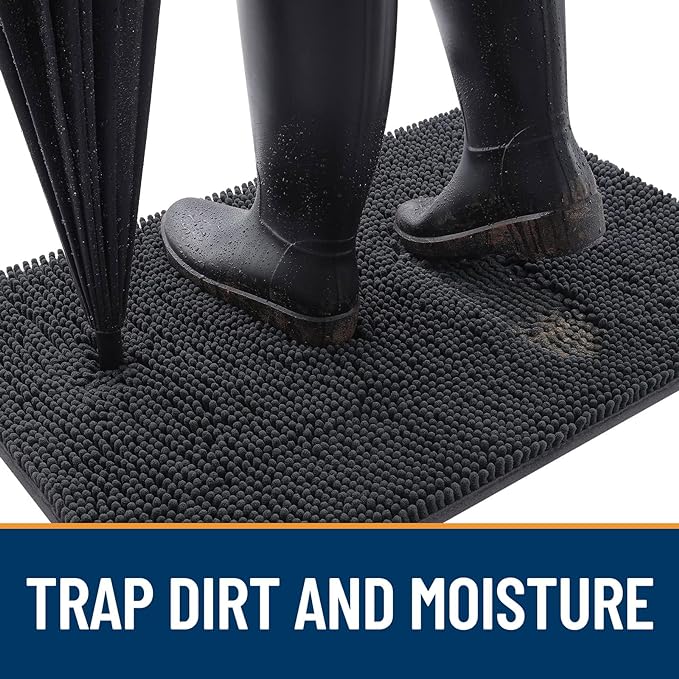 OLANLY Dog Door Mat for Muddy Paws 47x24, Absorbs Moisture and Dirt, Absorbent - Image 2