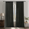 IVAPUPU Black Pinch Pleated Curtains 96 Inches Long by IVAPUPU