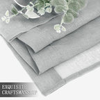 Tollpiz Sheer Tier Curtains Kitchen Linen Textured Half Curtain Sheers Light - Image 7
