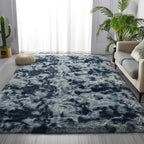 Deerhoo Large Shag Area Rugs 8 x 10, Tie-Dyed Plush Fuzzy Rugs - Image 3
