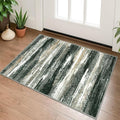 Lansny Modern Abstract Entryway Rug Indoor 2x3 Washable Rug Non-Slip Soft Small by lansny