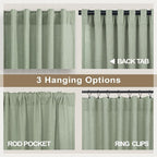 Sage Green Curtains 84 Inch Length - Image 5