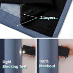 ChrisDowa 100% Blackout Curtains 102 inch Long - Image 4