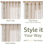 jinchan Evelyn Embroidered Linen Curtains - Image 8
