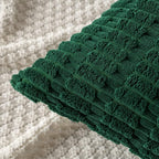MIULEE Pack of 2 Dark Green Corduroy Decorative Pillow Covers 20x20 Inch Soft - Image 4