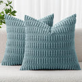 MIULEE Pack of 2 Corduroy Decorative Throw Pillow Covers 20x20 Inch Soft Boho by MIULEE