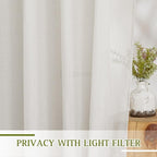 NICETOWN Natural Linen Curtains - Image 3