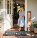 Yimobra Welcome Mat Outdoor Indoor, All-Season Waterproof Front Door Mat - Image 2