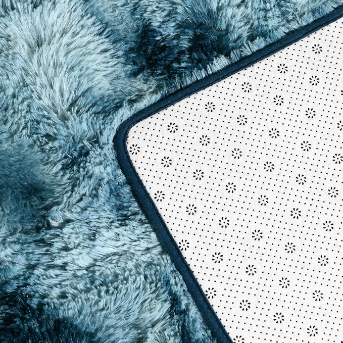 Deerhoo Large Shag Area Rugs 5 x 8, Tie-Dyed Plush Fuzzy Rugs - Image 6