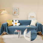 HANDONTIME Loveseat Cover Navy Blue Couch Covers Easy Fitted Sofa Covers by HANDONTIME