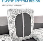 Leather Look Couch Cushion Covers Sofa Seat Slipcovers Sets Couches Furniture - Image 3