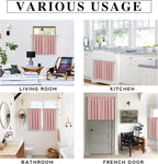 RYB HOME Short Peach Pink Blackout Curtains - Image 6