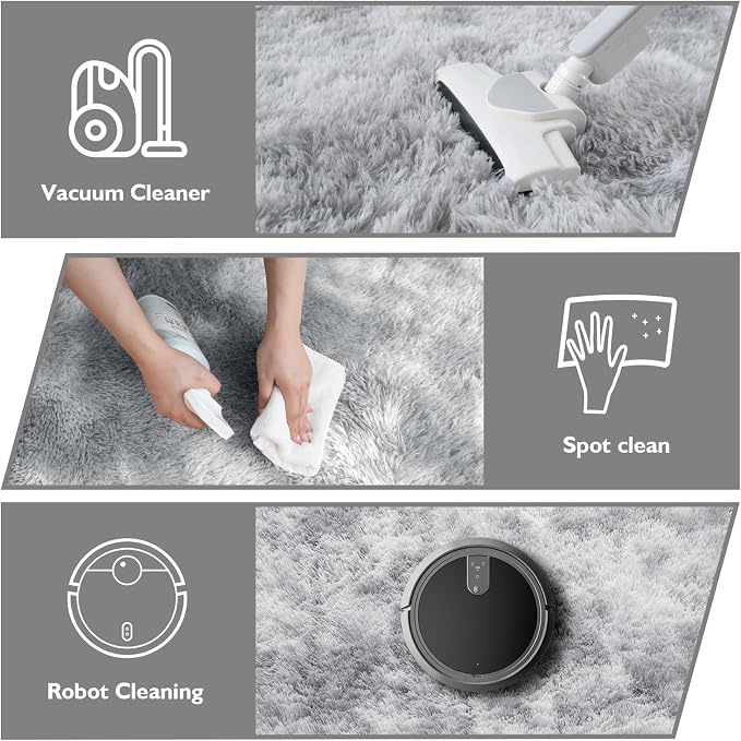 8x10 Fluffy Area Rugs for Living Room, Shag Area Rug for Bedroom, Soft Fuzzy - Image 4