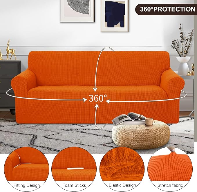 U-NICE HOME Stretch Couch Cover Sofa Cover Sofa Slipcover Furniture Protector - Image 3