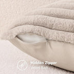 decorUhome Cozy Faux Fur Throw Pillow Covers 22x22 Set of 2 Decorative Soft - Image 8