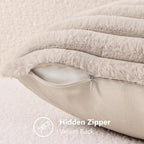 decorUhome Cozy Faux Fur Throw Pillow Covers 16x16 Set of 2 Decorative Soft - Image 8