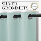 NICETOWN Thermal Insulated Solid Grommet Blackout Curtains/Drape - Image 3