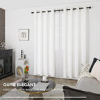 Deconovo White Curtains, Room Darkening Curtain, Thermal Insulated Soundproof - Image 4
