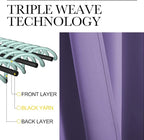 NICETOWN Bedroom Curtain Panels Blackout Draperies, Thermal Insulated Solid - Image 3