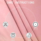 LEMOMO Blackout Curtains 52 x 120 Inch Long Pink Curtains Set of 2 Panels Room - Image 4