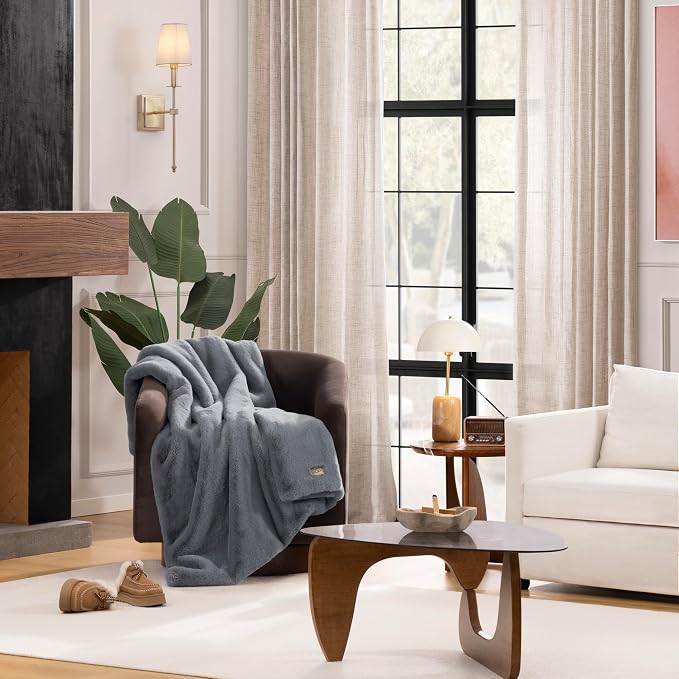 UGG Euphoria Faux Fur Throw Blanket, Oversized Soft Throw - Image 2