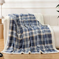 PU MEI Sherpa Blanket Twin Plaid Thick Bed Blanket, 60”*80” Super Soft Flannel by HOME