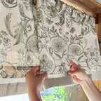 jinchan Linen Valance Kitchen Curtain - Image 4