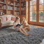 Rugs for Living Room 5x8, Alfombras para Salas Shag Large Plush Soft Area Rug - Image 3