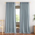 NICETOWN Linen Blend Mist Blue Curtains by NICETOWN