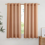 NICETOWN Thick Linen Terracotta Curtains by NICETOWN