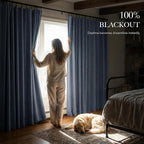 RYB HOME Linen Texture Curtains - Image 3