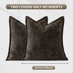 HPUK Fall Chenille Soft Throw Pillow Covers 18x18 Set of 2, Accent Cushion - Image 7