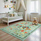 Rugflix 5x7 Washable Area Rug for Living Room, Soft Non Slip Low Pile Carpet - Image 7