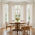 jinchan Evelyn Embroidered Linen Curtains - Image 3