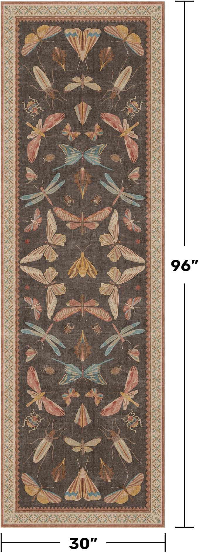 Hazo Haus 2'6"x8' 8ft Long Hallway Runner Rug, Stain Resistant Non-Slip Kitchen - Image 2