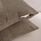Fancy Homi Set of 2 Light Brown Lumbar Decorative Throw Pillow Covers 16x26 Inch - Image 4
