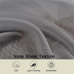 Cafe Curtains 36 Inch Length Tier 2 Pieces, Modern Soft Airy Sheer Kitchen - Image 3