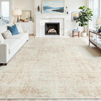 9x12 Area Rugs for Living Room Washable Rug: Anti-Skid Abstract Modern Living by Crority